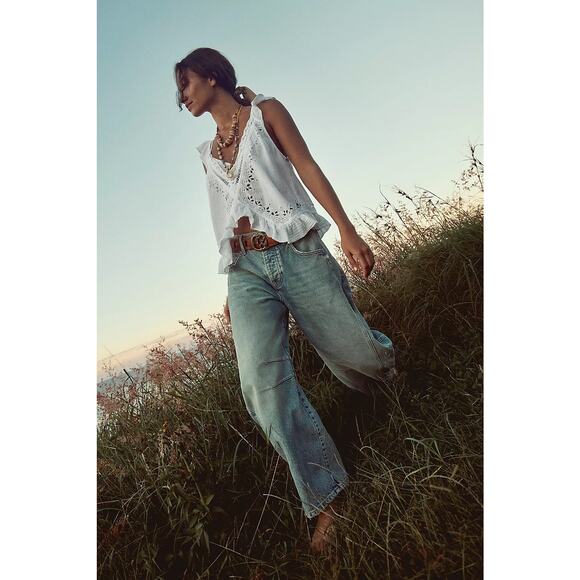 Free People We the Free Good Luck barrel jeans size 26 - Picture 2 of 7